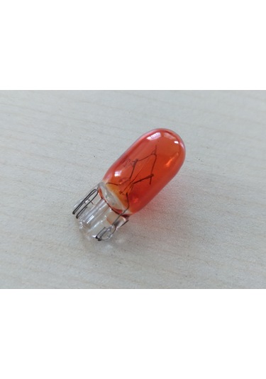 T10 Dipsiz Ampul Turuncu 4adet 12v İthal T10 Park, Sinyal, Plaka, Geri Vites Ampulu