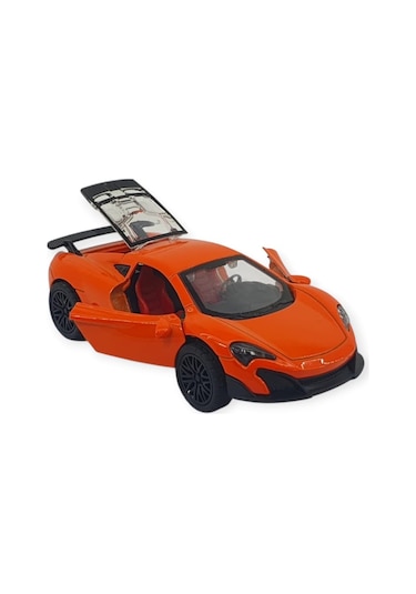 Çek Bırak Araba Metal - 3661c- Turuncu Turuncu
