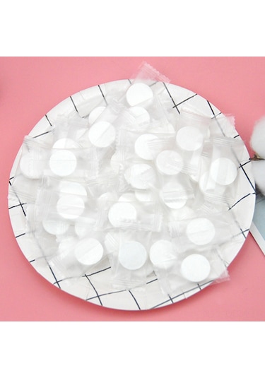 Qingmipy 50'li Paket Saf Pamuklu Yüz Maskesi - Nemlendirici, Seyahat Dostu, Dıy Cilt Bakımı İçin Pratik Çözüm