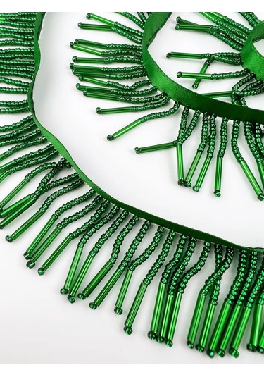 Slubov'u Boncuklu Kurdele, Dekoratif, 1m, Genişlik 4cm 219920153