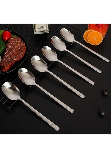 Altın Yaratıcı Uzun Saplı Duvar Asılı Kaşık Paslanmaz Çelik Tatlı Karıştırma Dondurma Çay Kahve Kaşığı Karıştırma Kaşığı Sofra Parti