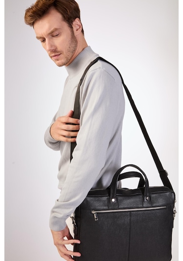 Dufy %100 Pamuk Düz Erkek Triko - Slim Fit Gri