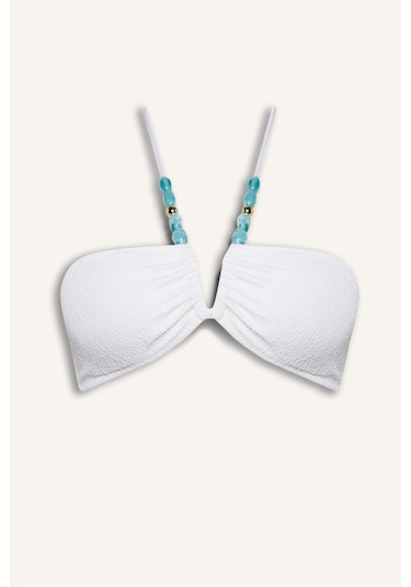 Defacto Regular Fıt Krinkıl Kumaş Bikini Üstü G3771ax26smwt16 Beyaz-wt16