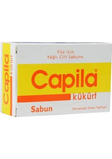 Capila Kükürtlü Yağlı Cilt Akne Sivilce Yüz Sabunu 90 G