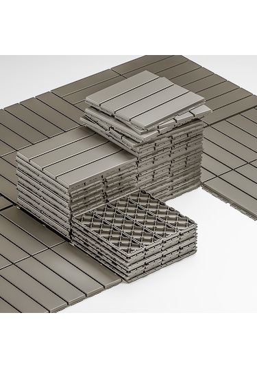 Porsima 1177 27li Bahçe Balkon Teras Zemin Döşemesi Karosu Latte