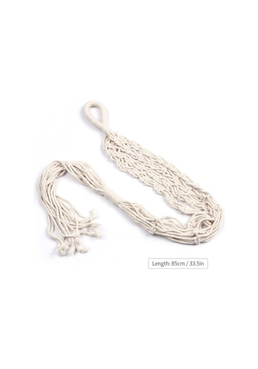 Geeroyoo Makrome Bitki Askısı - 80-85cm Pamuk İp Dekoratif Saksı Askısı İç/dış Mekan