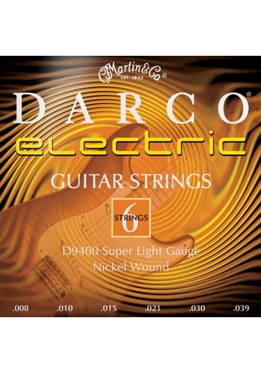 Martin & Co D9400 - Darco Super Light 08-39 Elektro Gitar Teli
