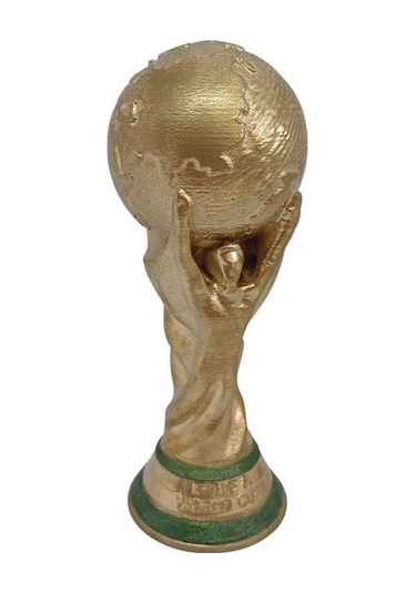 15 Cm Dünya Kupası - Gold Kaplama Dünya Kupası Altın