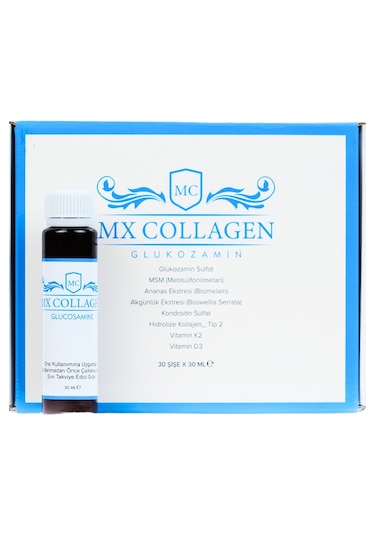 Mx Collagen Glukozamin Kolajen Eklemler Için 30 Ml X 30 Şişe