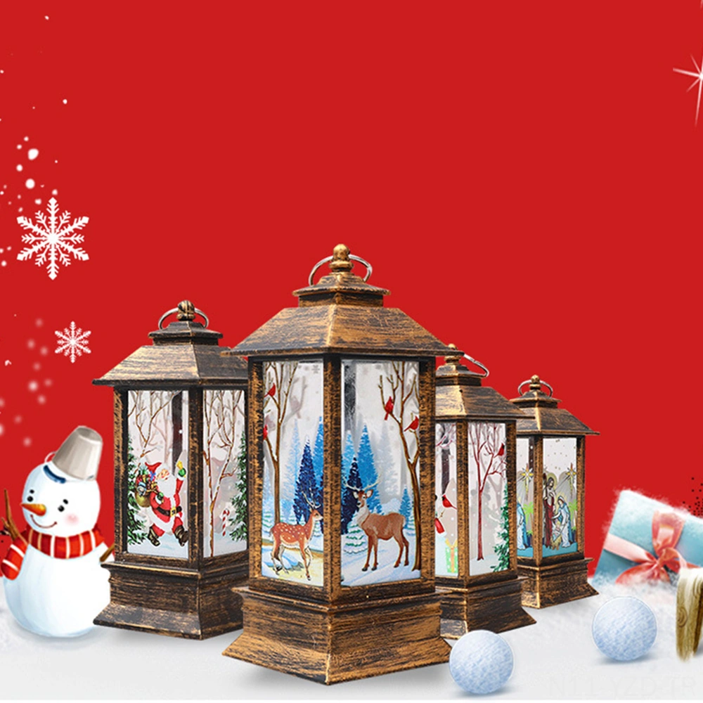 Yuntech01 Büyük Boy Bakır Rengi Noel Baba Figürü Led Aydınlatma Süsü - Islak Beyaz Işık, Noel, Parti, Özel Günler Dekorasyonu Diğer