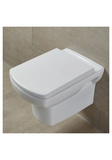 Kare Yavaş Kapanan Klozet Kapağı Amortisörlü Kapak Hijyenik Kapak Üstten Montajlı Kare Klozet Kapak Beyaz