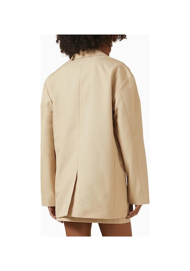 Represent Rampage Oversized Cotton Blazer, Lüks, Şık Ve Rahat Oversize Blazer Bej