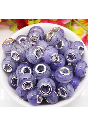 Irisdream 10 Adet Murano Reçine Rondelle Boncuk Bilezik Dıy Takı Yapımıordu Yeşil Ordu Yeşil