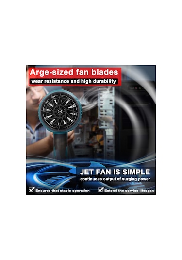 Vkemall Turbofan El Tipi Kanallı Turbofan Yüksek Güçlü Jet Fan Lityum Şiddetli Fan Çok