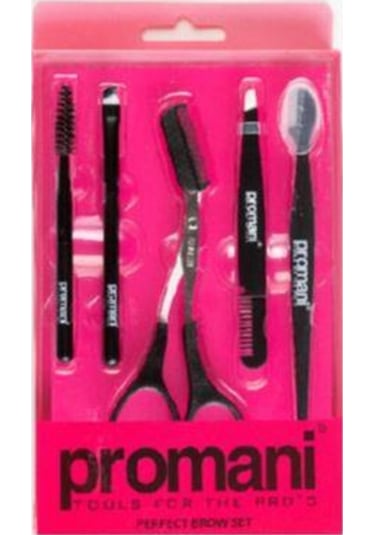Promani Kaş Bakım Seti Cımbız Fırça Jilet Makas PR-931