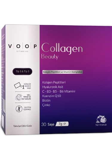 Voop Collagen Beauty 5500 Mg Nar Aromalı 30 Saşe x 40 ML
