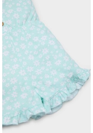 Defacto Kız Bebek Desenli Askılı Tulum C0077a525hsgn1091 Yeşil