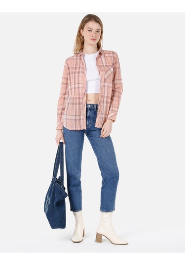 Colins Pembe Kadın Gömlek U.kol Cl1067336 Q1.v1 Prs Pembe