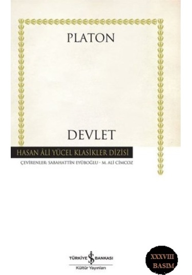 Devlet Platon Hasan Ali Yücel Klasikleri Işbank