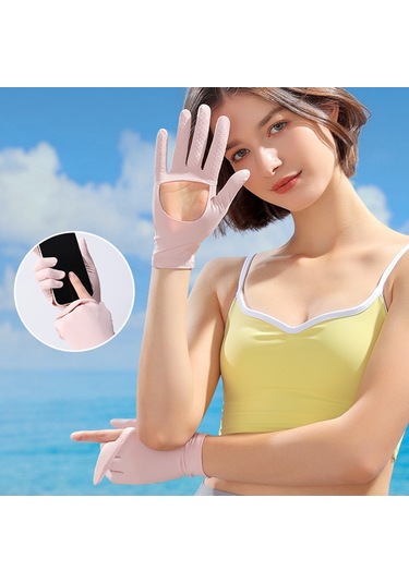 Golovejoy Xg72 1 Çift Bisiklet Soğutma Buz Ipek Eldiven Anti-uv El Koruyucu