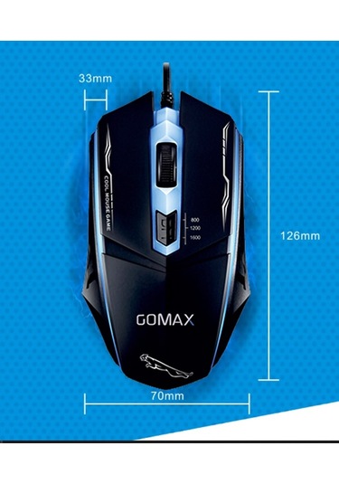 Gomax M1 RGB Işıklı Kablolu Oyuncu Mouse