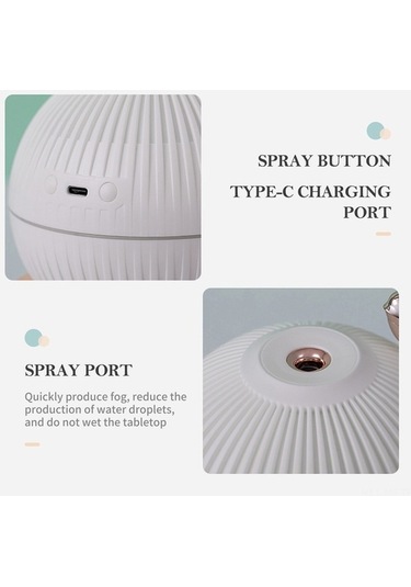 Novahub 3 Işık Modlu Beyaz Tukan Şekilli Usb Nemlendirici - Sessiz Oda Havası Temizleyici