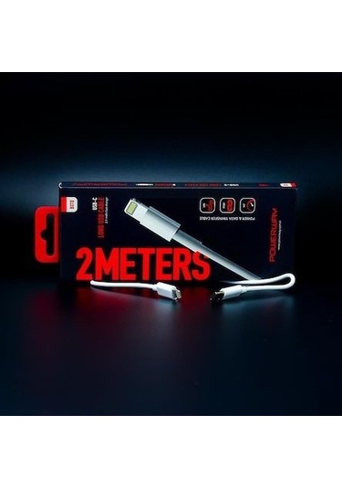 Powerway Type C To Lightning 2 Metre Hızlı Şarj Ve Data Kablosu