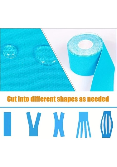 Elmpaly Pembe Spor Kinesiyoloji Bant 5cm X 500cm Kas Eklem Desteği Jimnastik Koşu Pembe