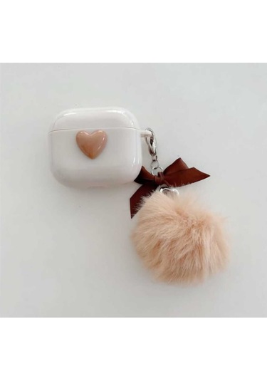 Iphone 3. Nesil Uyumlu Koruyucu Bluetooth Kulaklık Kılıfı Kalp 1 Airpods 3. Nesil