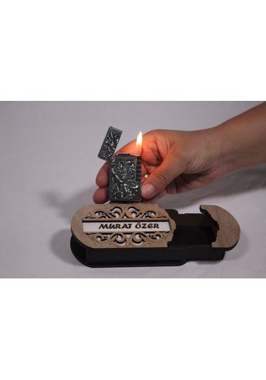 Mrchediyesepeti Çakmak Kişiye Özel İsim Yazılı Ve Mdf Tasarım Kutulu No:118