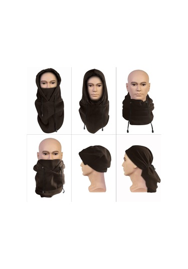 Erkek Kış Şapkası, Kahverengi Maske, Balaklava, Açık Hava Sporları Diğer