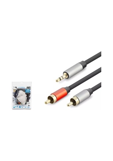 Hadron Hdx1073 3.5mm To 2rca Kablo 2lıne Gold 1.5m Siyah