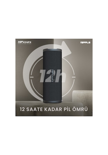 HiFuture Ripple BT5.3 IPX7 30W TWS Su Geçirmez Stereo Hoparlör Mavi
