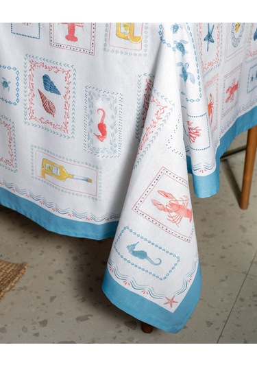 Garope Pamuklu Masa Örtüsü - Renkli - 150x150 Cm 8684427277911 Çok Renkli