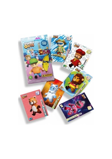 Stumble Guys Resmi Kart Paketi - Panini 6 Lı Koleksiyon Kartı - 5 'li Set
