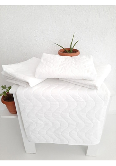 Mef Collection Kapitoneli Yastık Koruyucu Alez 50 x 70 CM 2'li