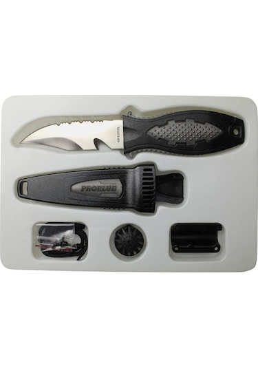 Problue Divers Knife Dalış Bıçağı Kn-65-sıl S.gri Çok Renkli