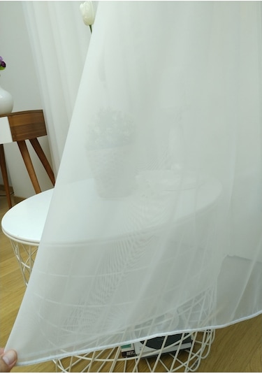Evdepo Home Kullanıma Hazır Vual Tül Perde (540654999)