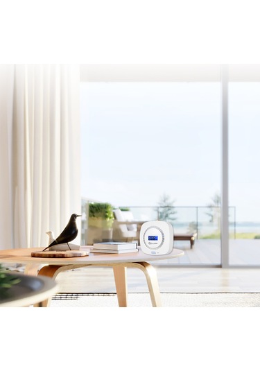 Lemestar Ev İçin Karbon Monoksit Algılayıcı - Elektrokimyasal Sensörlü, 80db Uyarı, Duvar Montajlı Pil Dahil Değil