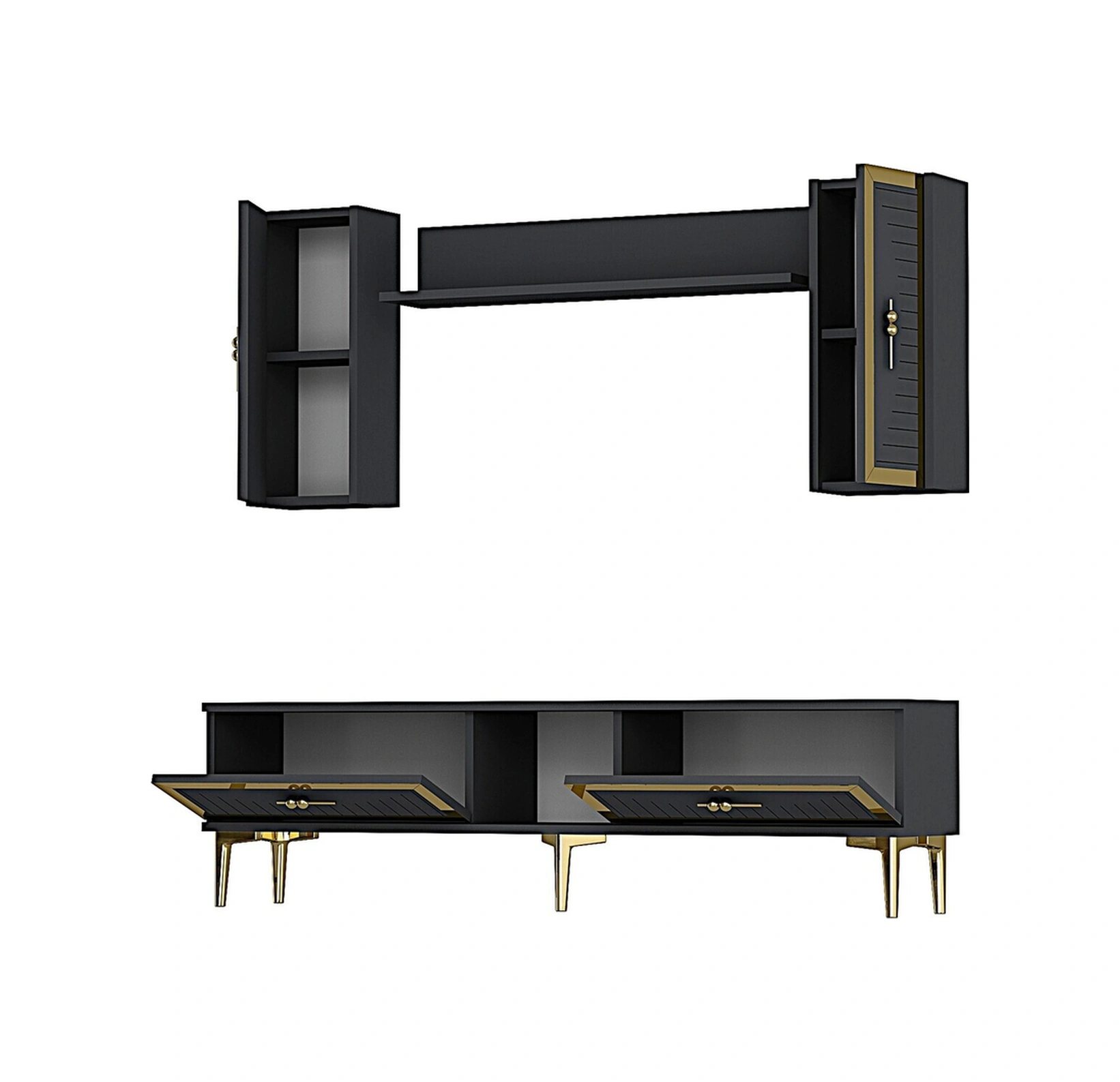 Tvr1501ag - Tuna150 Tv Ünitesi Antrasit Gold 150cm Antrasit Gold