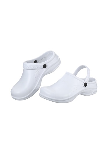 Reedark Eva Materyal Ev & İş Klavuzu: Su Geçirmez, Hafif, Kayganlık Önleyici Unisex Sandaletler - Beyaz 37 Numara Ok323