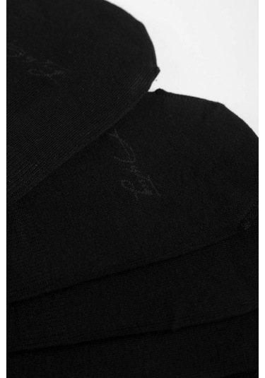 Aytuğ Kadın Penye Babet Çorap 5 Çift Özel Kutulu, Siyah Babet Çorap 31301 Siyah