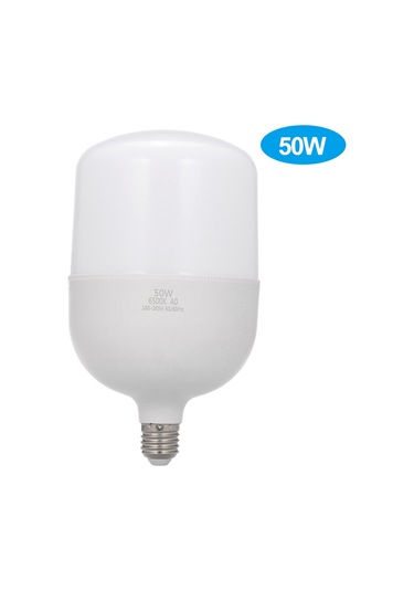 Konesam 50w Led Ampul T Tipi 6500k Beyaz Işık 160-265v, E26/e27 Bağlantı, Plastiği Kaplı Alüminyum, Ev & Mağaza Aydınlatması İçin Yüksek Parlaklık