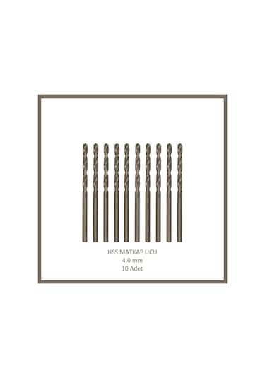Hss Matkap Ucu 4 Mm, Metal, Ahşap, Plastik İçin 10 Adet