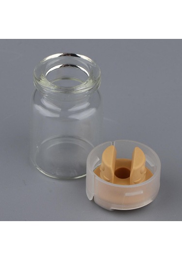 Suntek 20 Adet Boş Steril Cam Mühürlü Serum Şişeleri Sarı Sarı