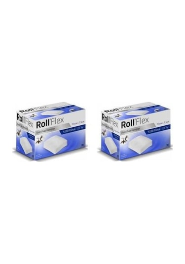 Roll Flex Steril Gaz Kompres 7.5 X 7.5 CM 2 x 100 Adet