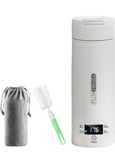 300w 500ml Elektrikli Isıtma Su Kupası Akıllı Kaynatma Su Isıtıcı Sıcaklık Kontrolü Ket İkindi, Özellik: Sus316 Ab Fiş