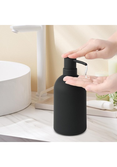 Suntek Siyah Sabunluk Losyon Dispenseri Boş Otel Şampuan Siyah Diğer