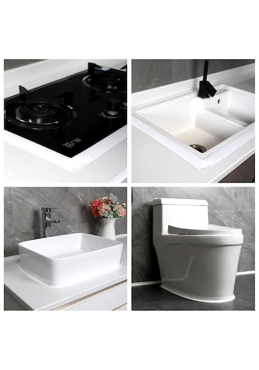 2 Adet Banyo Mutfak Lavabo Küvet Su Sızdırmaz Kenar Bant 3,2metre