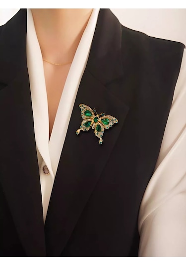 Bijoubijou Broş Takı Kelebek 250533543 Altın Rengi